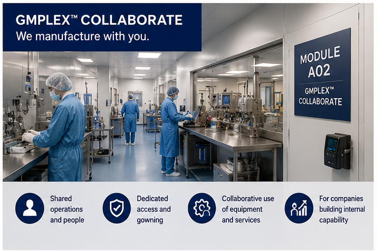 GMPLEX Module A02 manufacturing environment